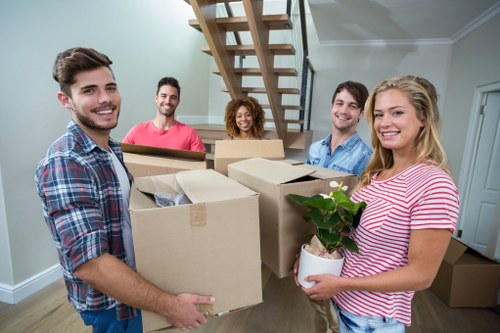 Movers helping a residential move in Earls Court
