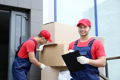 Man with van removal service preparing items in Earls Court