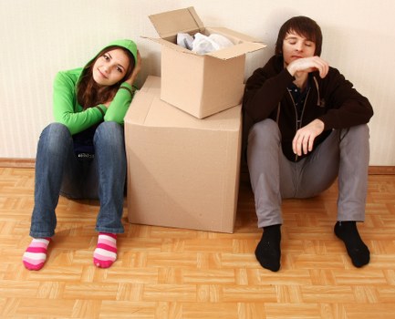 Commercial moving team preparing office relocation in Earls Court