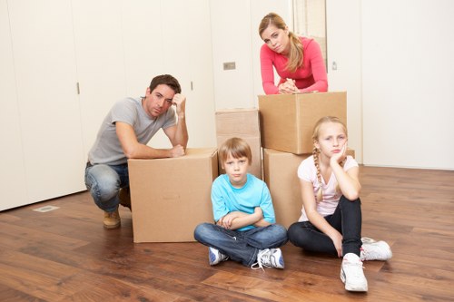 Preparing boxes and furniture for an Earls Court move
