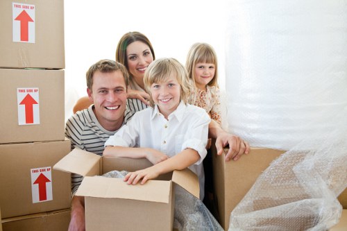 Professional movers handling a flat move near Earls Court