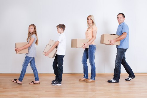 Careful loading of furniture for a small move in Earls Court