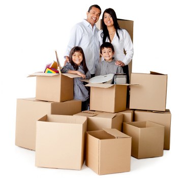 Local packing and unpacking team working in Earls Court with boxes and materials